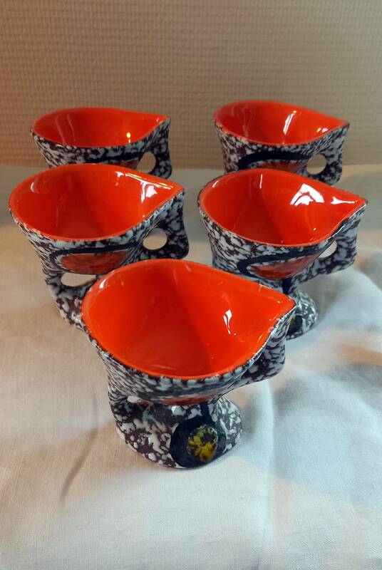 Coffee service Le Vaucour Vallauris from the 1950s-60s.