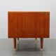Mid-century Danish teak writing desk with brass details, 1960s