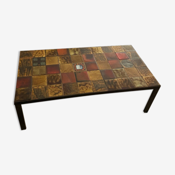 Vallauris ceramic coffee table from the 60s