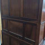 Louis XVI two-body sideboard stamped in walnut