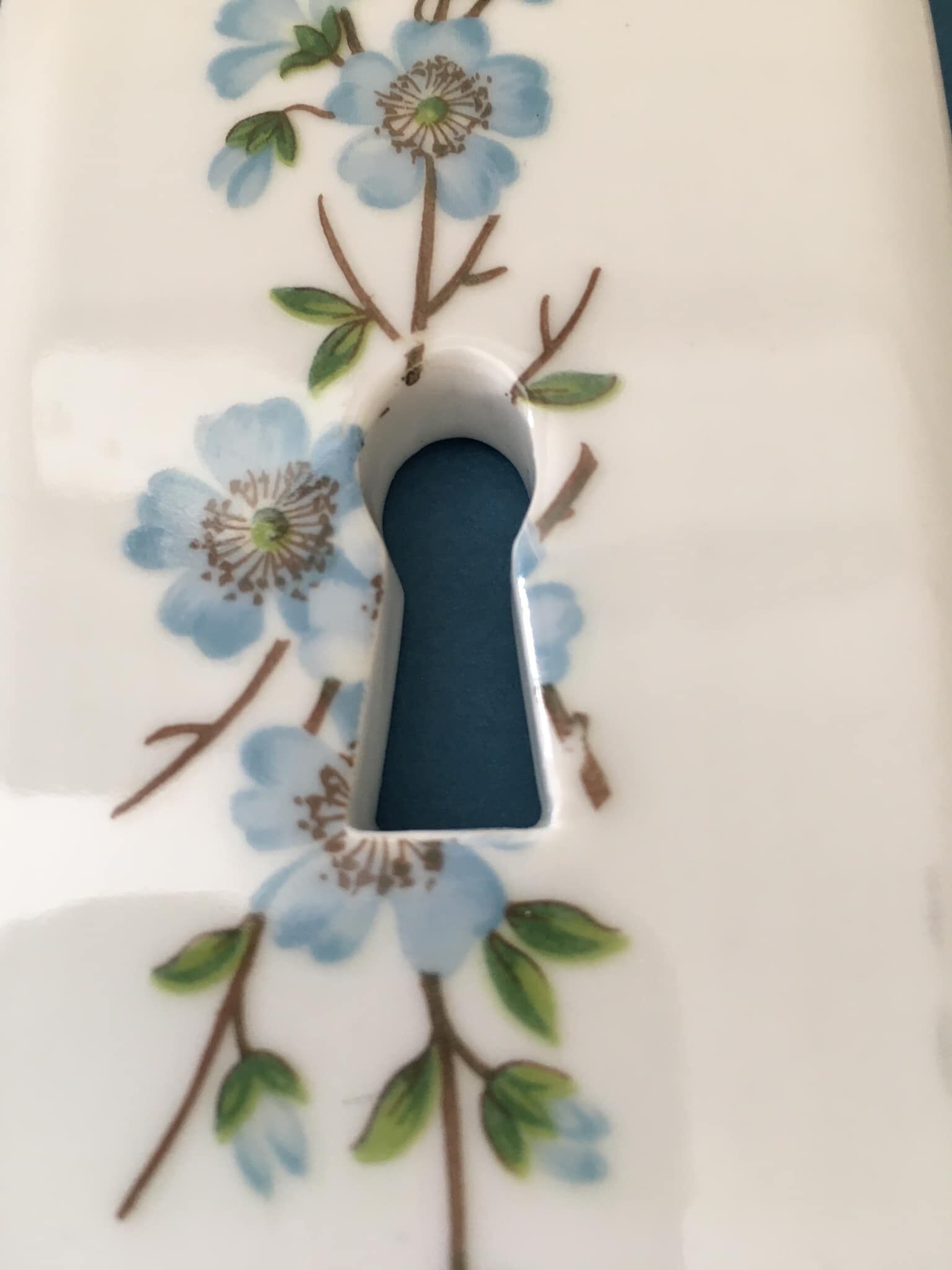 Paris porcelain door plaque