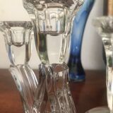 Pair of crystal candlesticks