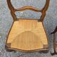 4 Louis XV style chairs in solid oak