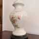 Vintage Vase-Shaped Lamp Floral Decor Flower Baluster Ceramic