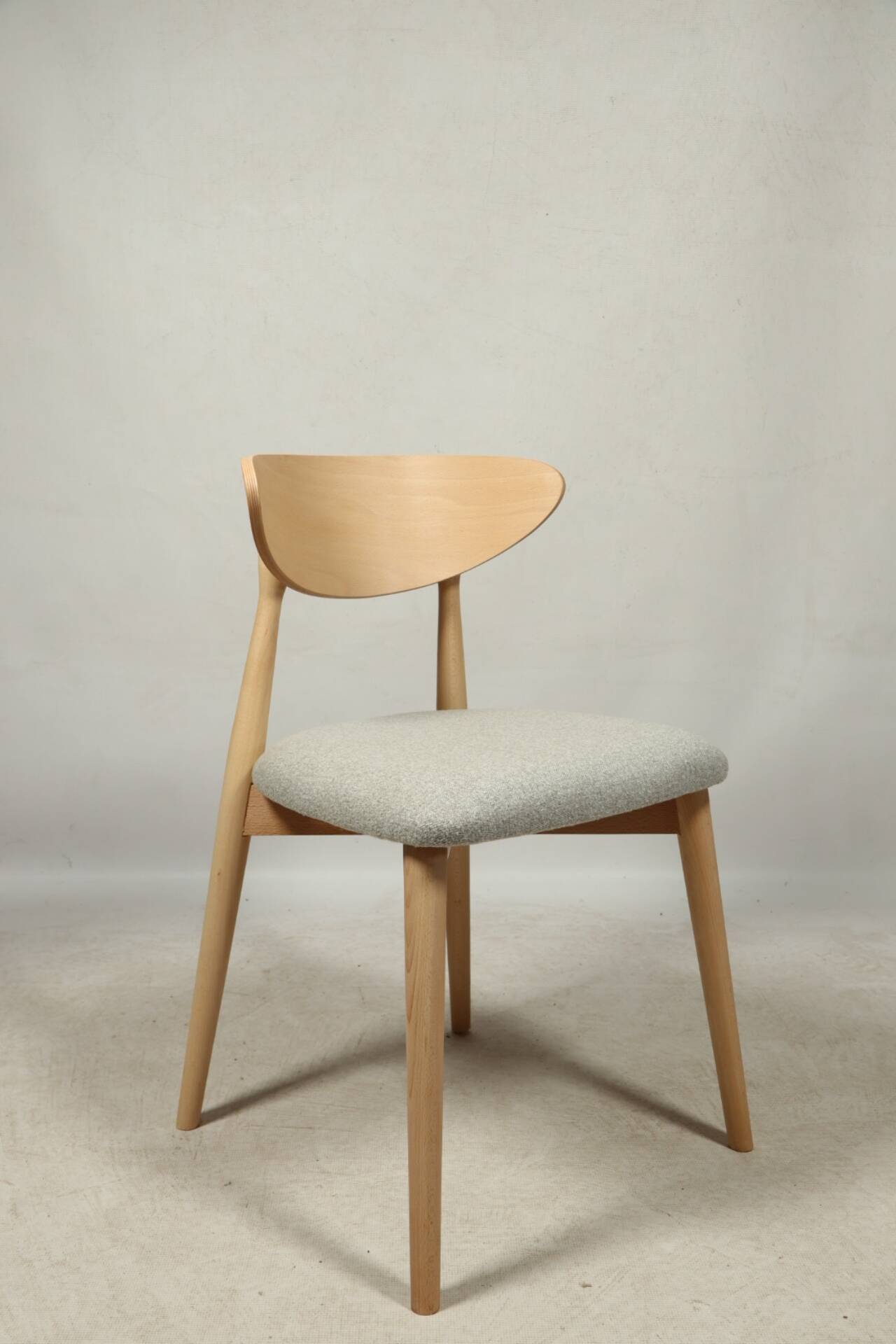 Dining room chairs set of 6 sage green Scandinavian design