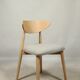 Dining room chairs set of 6 sage green Scandinavian design
