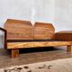 Canape seltz orme et cuir design 1960