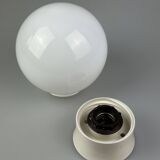 50s 60s lamp light wall lamp cellar lamp plastic & glass Bauhaus