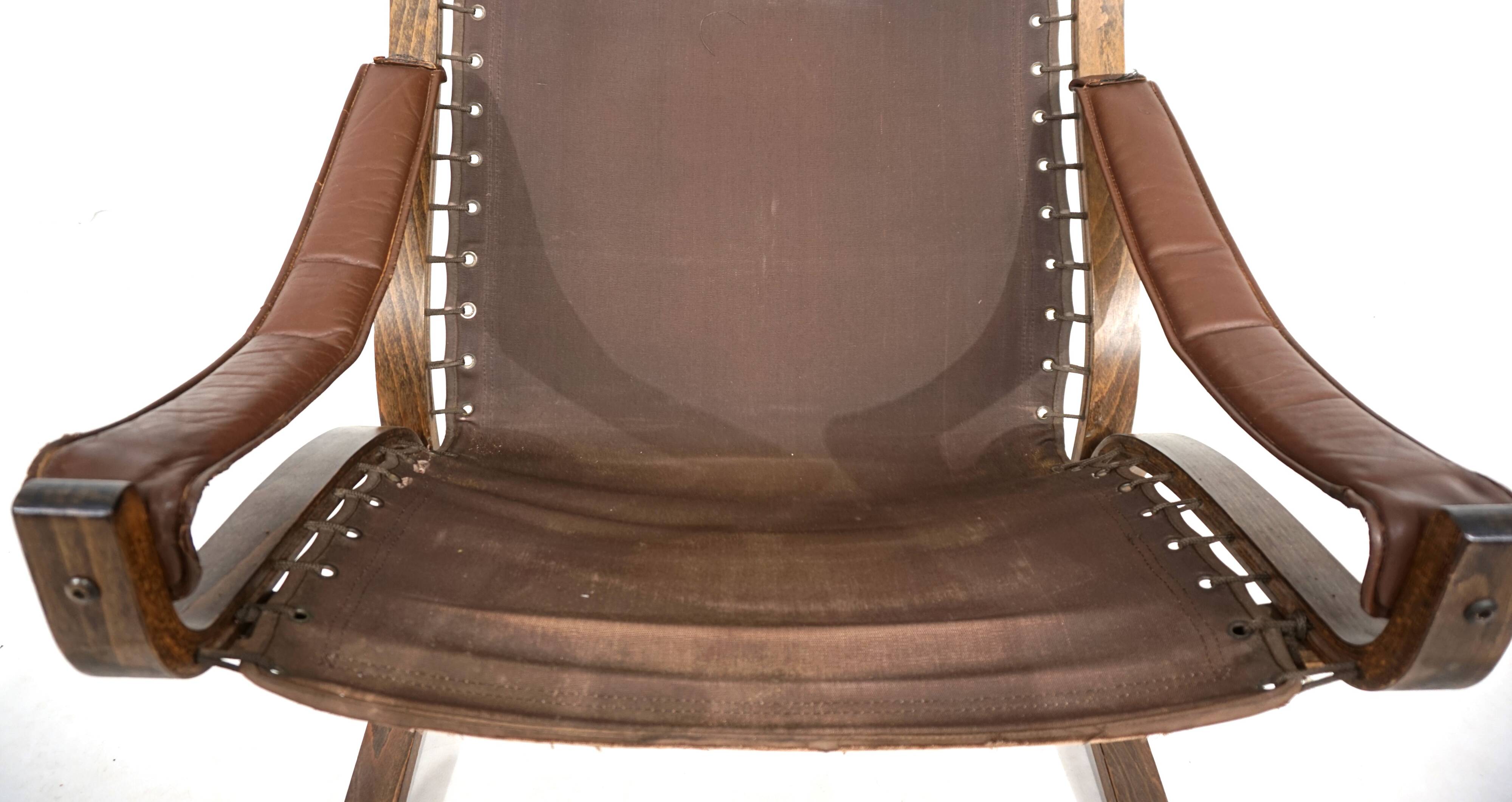 Westnofa Siesta leather lounge chair by Ingmar Relling, 1960