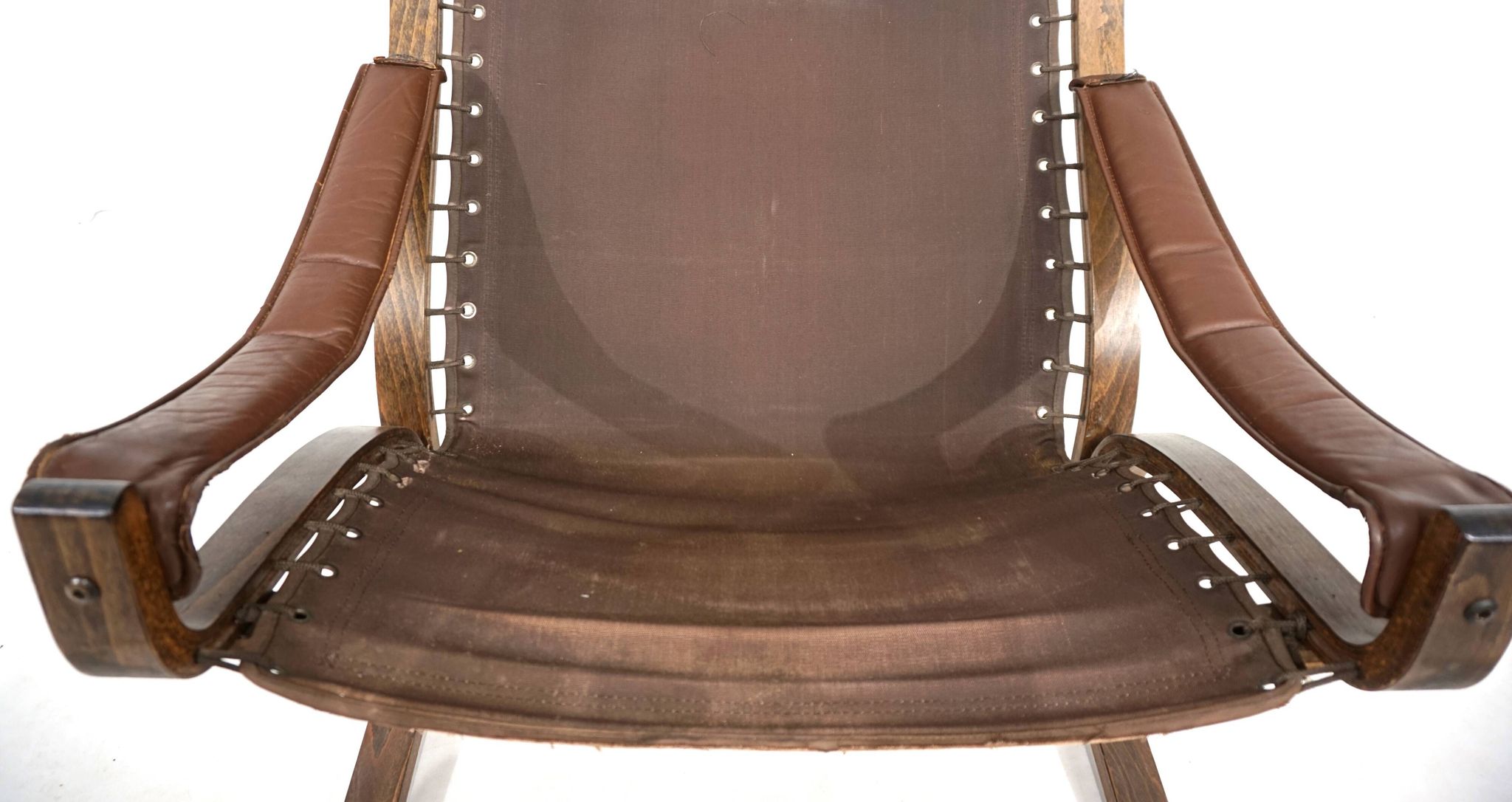 Fauteuil en cuir Westnofa Siesta par Ingmar Relling, 1960