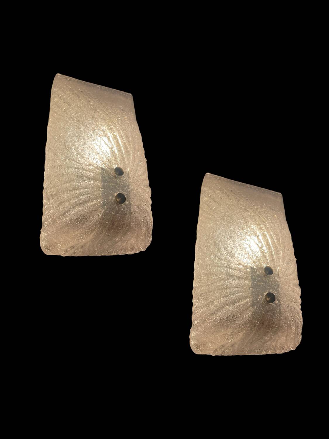 Appliques en Verre de Murano Set de 2 Années 1970