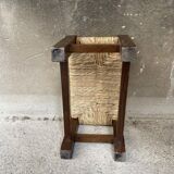 Beech and straw footrest