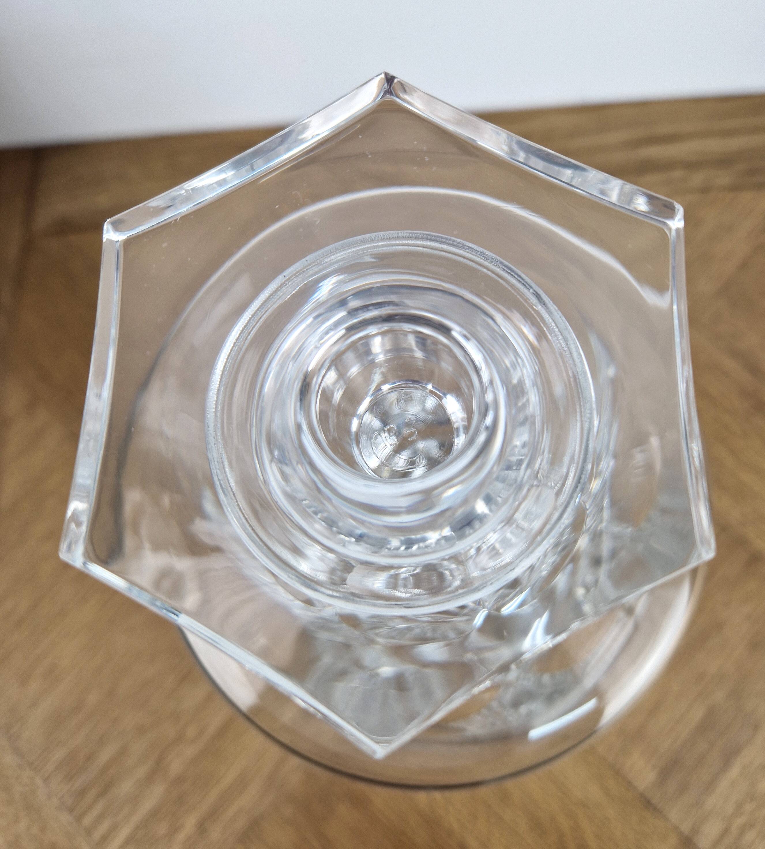 Crystal decanter carafe Model Ambassador - vintage bottle