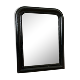 Miroir Louis Philippe noir ancien - 68x53cm