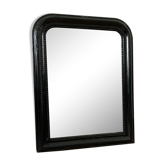 Mirror Louis Philippe old black  - 68x53cm