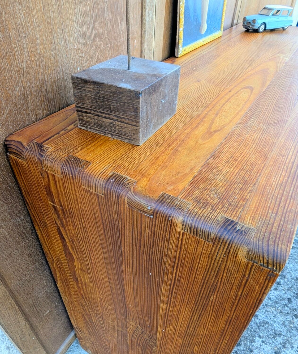 Vintage Solid Pine TV Hi-Fi Console Furniture 60s 70s 80s Chalet