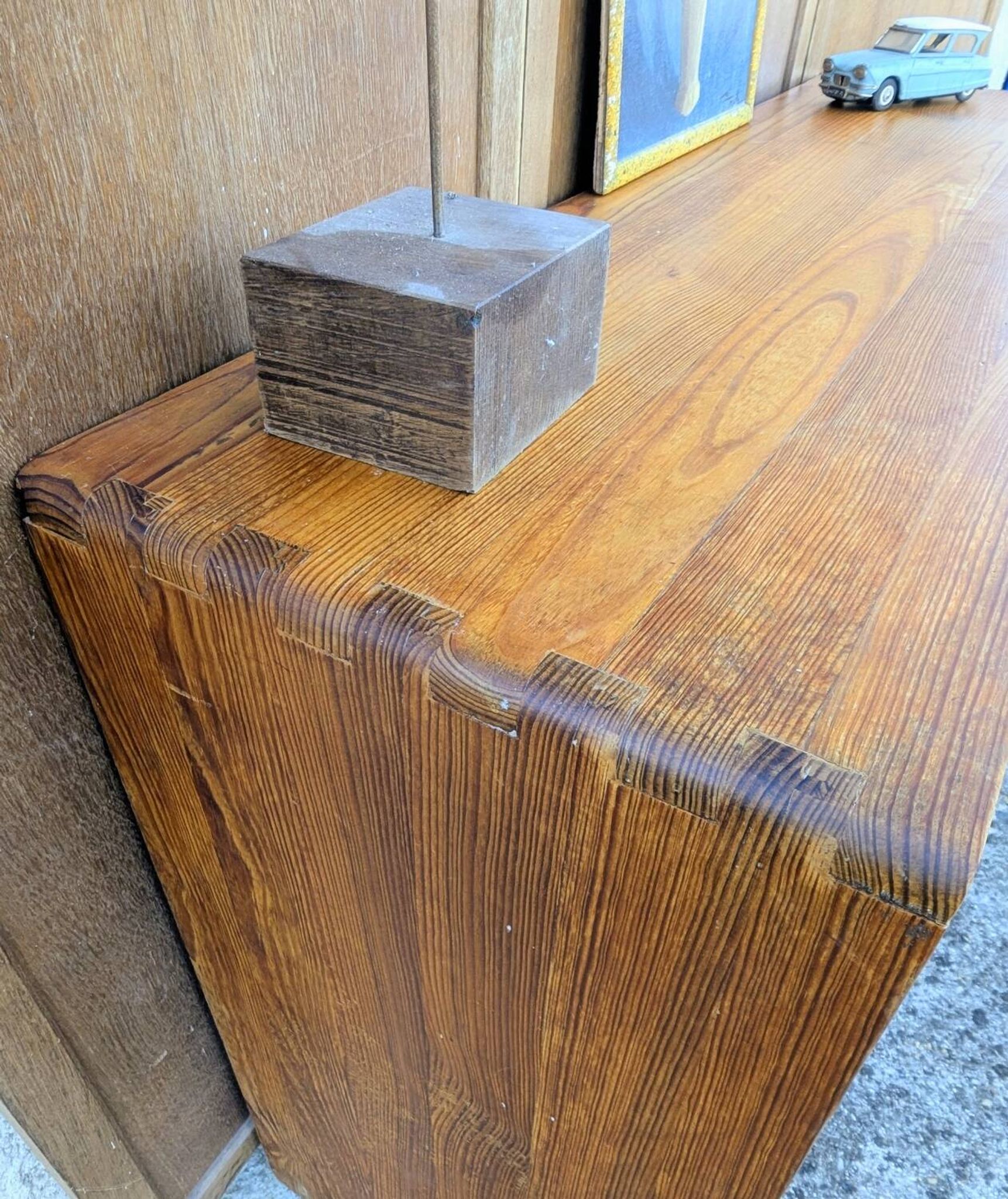 Vintage Solid Pine TV Hi-Fi Console Furniture 60s 70s 80s Chalet