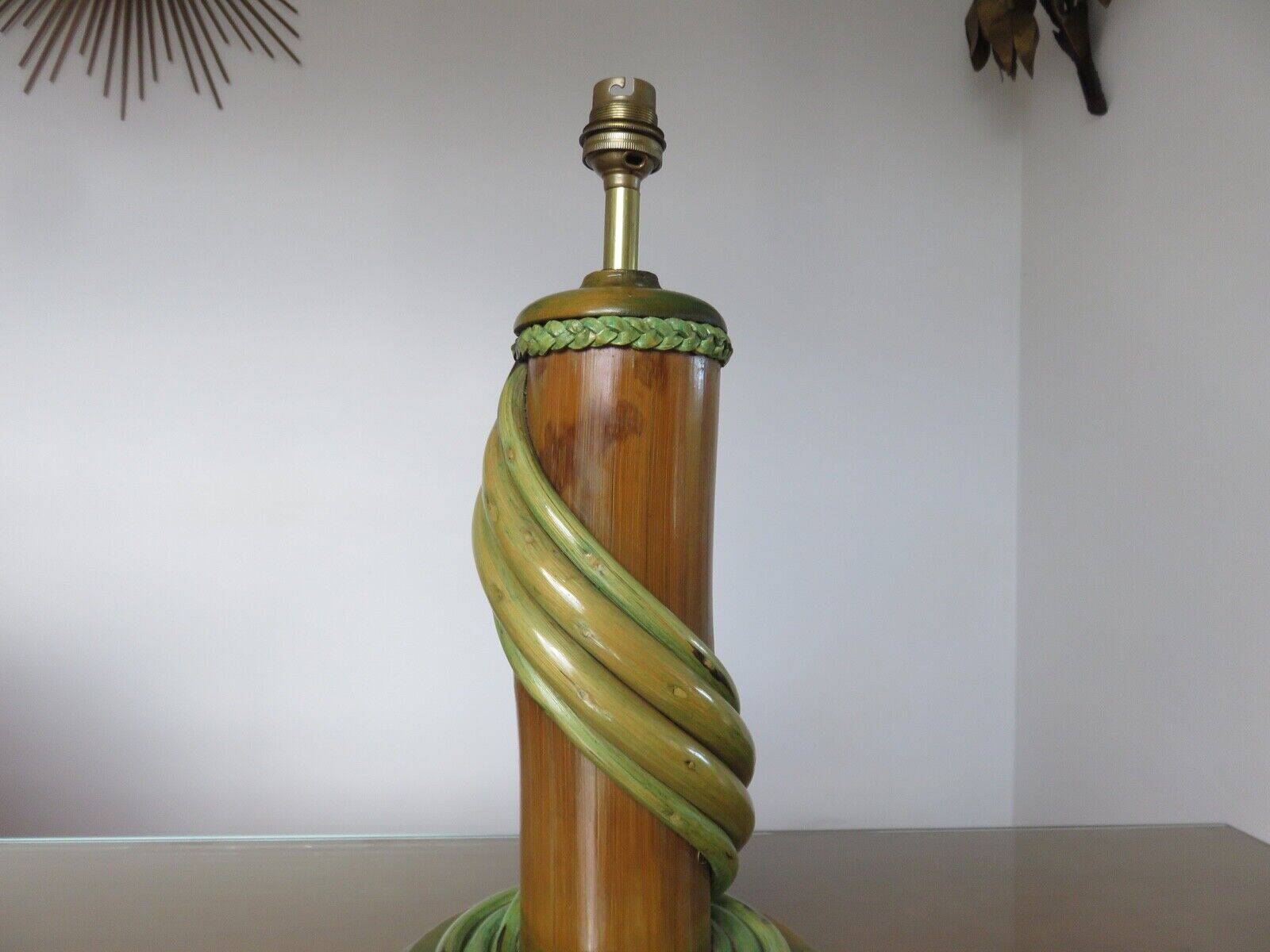 Bamboo lamp from the 60s and 70s