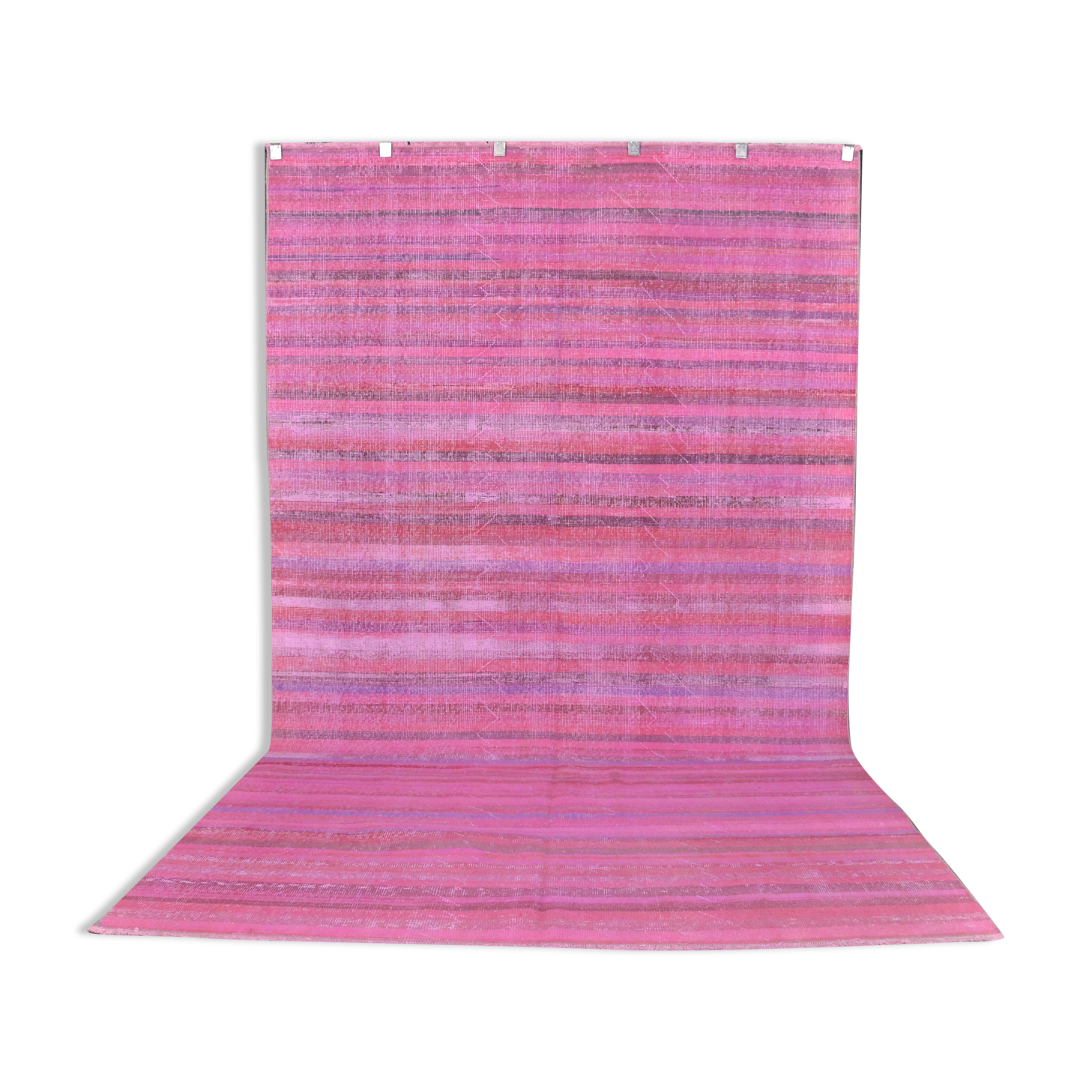 Stripe Neutral Vintage Wool Rug sku2351