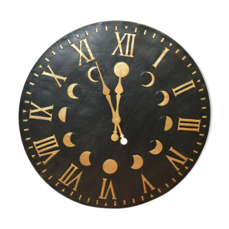 Wall clock with lunar cycles
