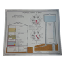 Carte scolaire ancienne