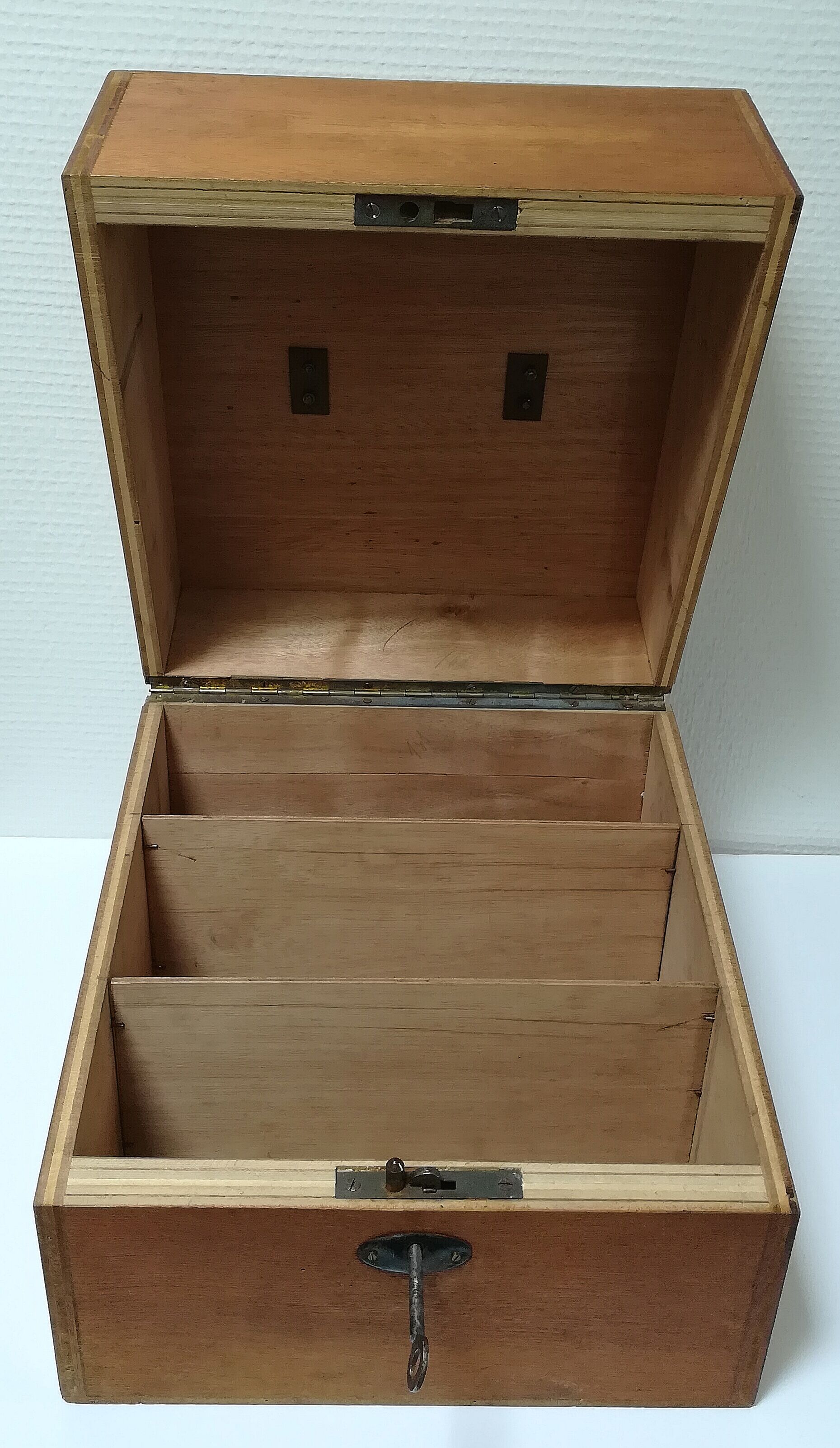 Vintage wooden filing box