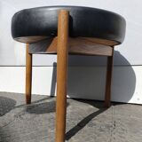 2 tabourets estampillés scandinaves années 70 vintage