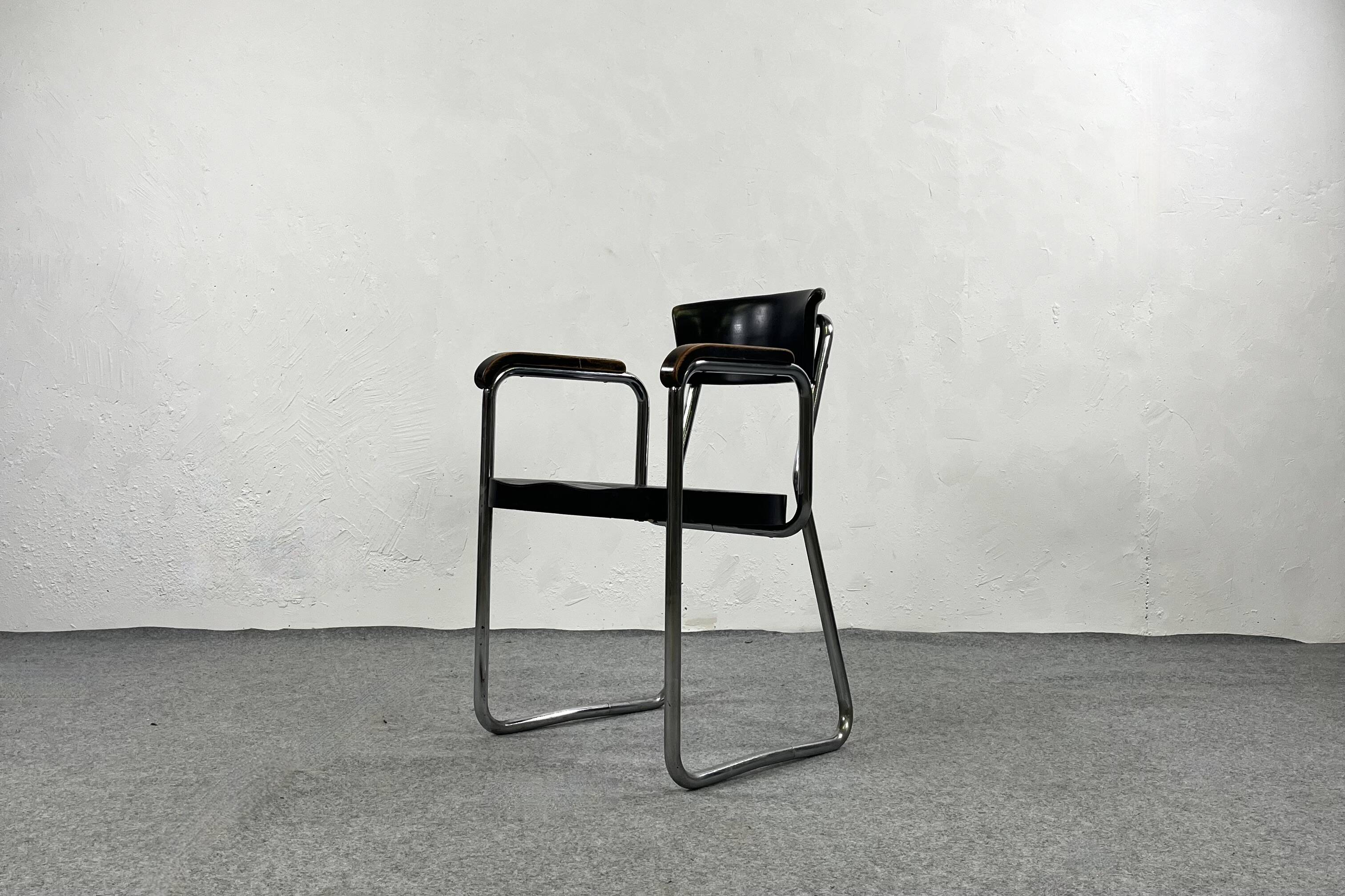 B261 armchair by Emile Guillot for Thonet - 1930s