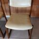 4 sled chairs, vintage