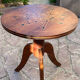 Old inlaid pedestal table