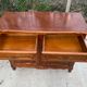 Louis XV buffet in cherry wood and shiny marquetry with 2 doors and 2 drawers