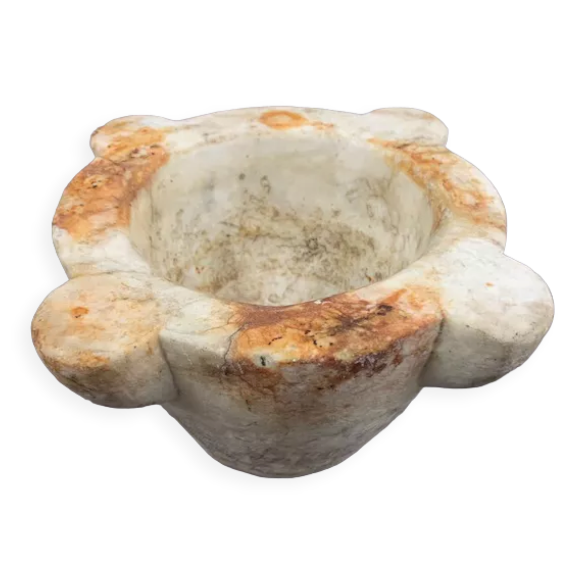 Antique marble mortar