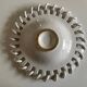 Woven ceramic basket white earthenware centerpiece