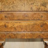 Writing desk in pollard oak from around 1800 with claw and ball carved legs.