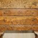 Writing desk in pollard oak from around 1800 with claw and ball carved legs.