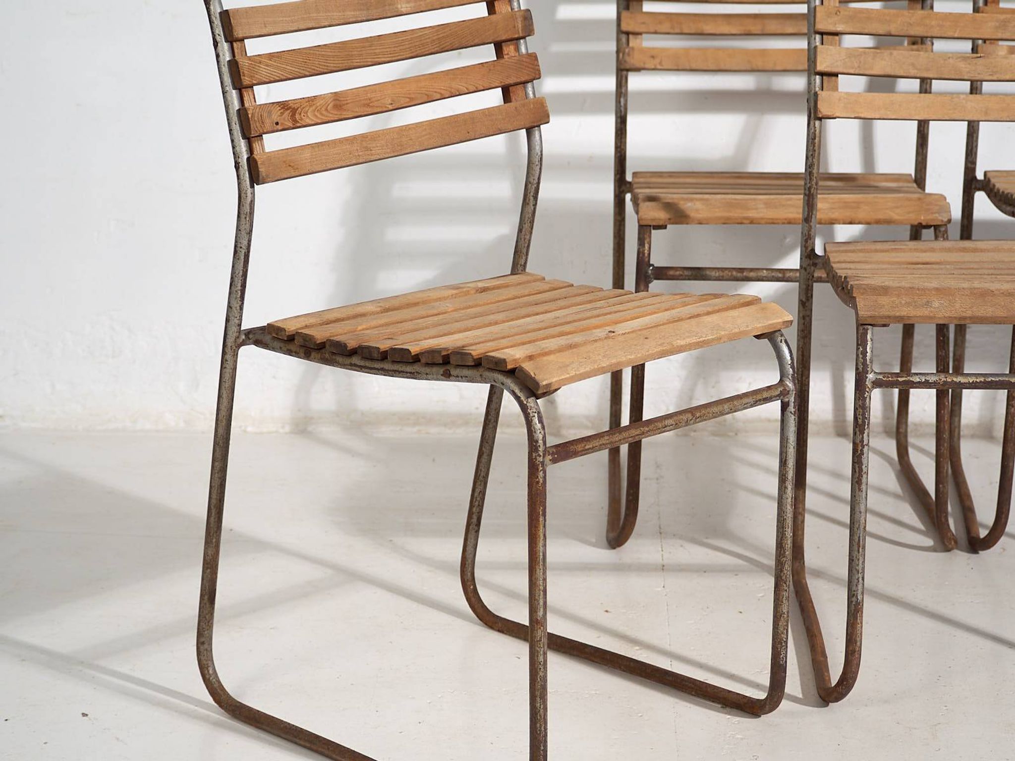 Antique garden chairs (circa 1920). Set of 4 pieces #2