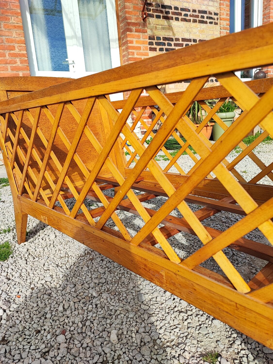 Bed child baby vintage wood