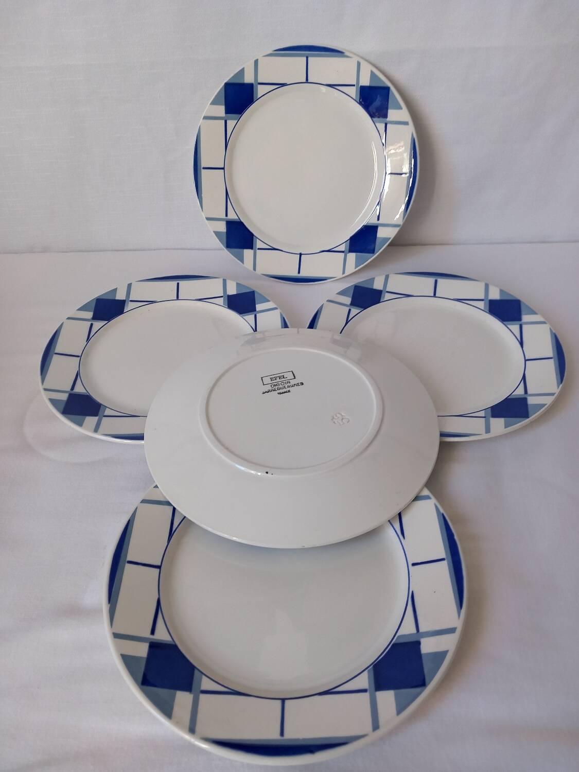 Sarreguemines Efel dessert plates