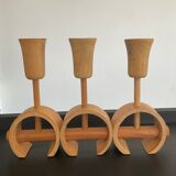 Scandinavian wooden chandelier