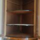 Large corner buffet in solid walnut Louis Philippe era around 1840