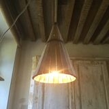Wooden hanging lamp