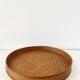 Antique tray made of woven bamboo