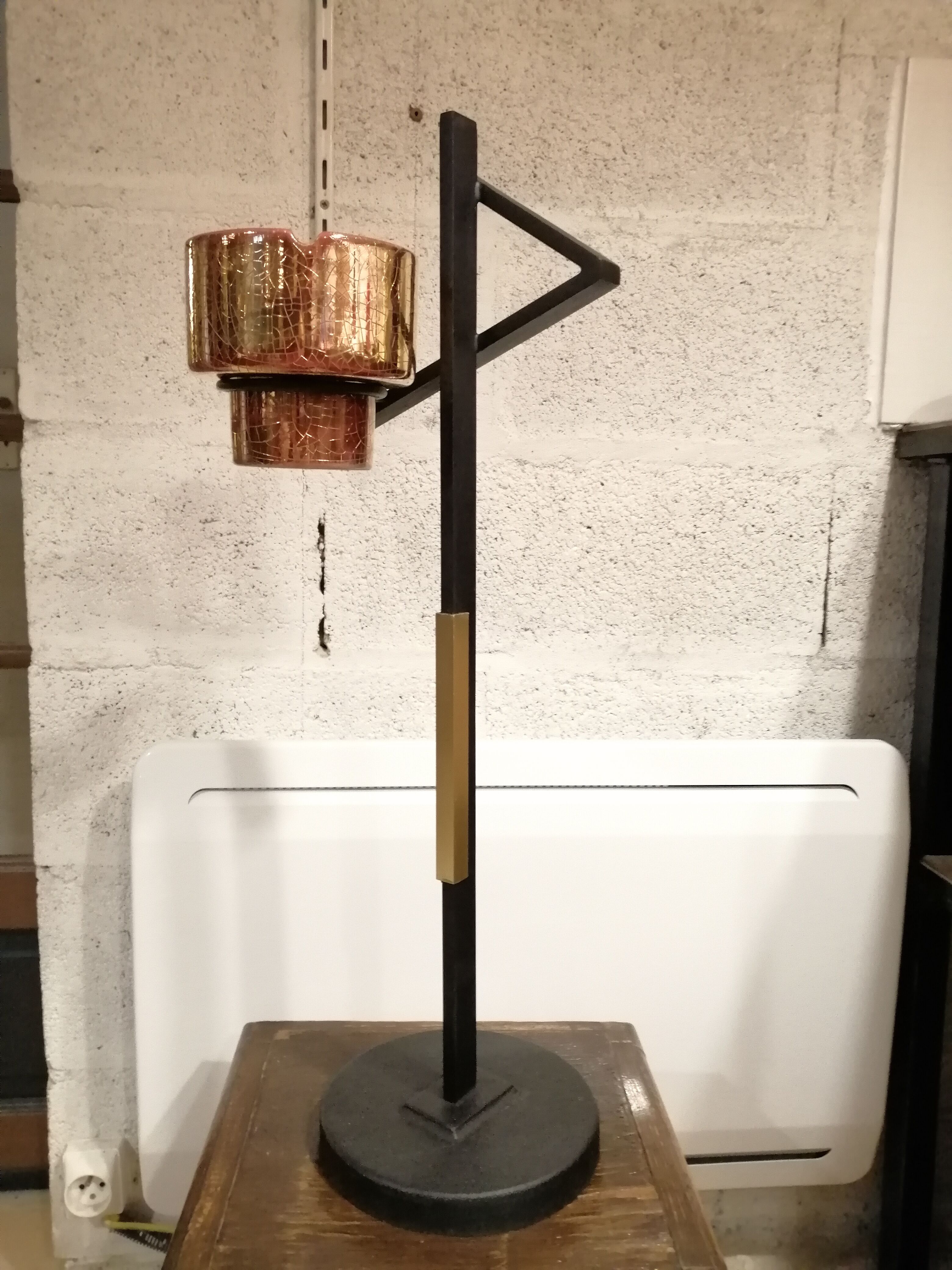 Vintage ashtray holder on foot