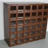 Meuble de mercerie ancien en chêne allemand, années 1920/30