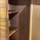 Wardrobe English art deco wardrobe in walnut magnifying glass