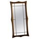 Danish wall mirror in solid oak from the mid-20th century, Scandinavian modern design.