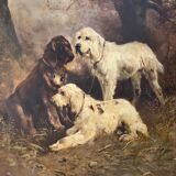 Henry Schouten (1864-1927) Hunting Dogs at Rest -