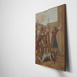 Flemish Religious Painting of the Passion of Christ, Belgium ca. 1900