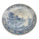 Plat decoratif vintage de Delf faience de Chemkefa