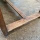 Farmhouse dining table 205cm for 8/10 people in solid pine with 1 drawer 1930